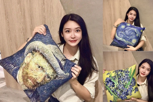 梵谷名畫變抱枕 「坐又銘」讓藝術走進居家生活